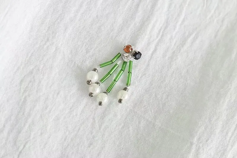 2018 Женская винтажная бабочка рукав украшенный бисером белая английская