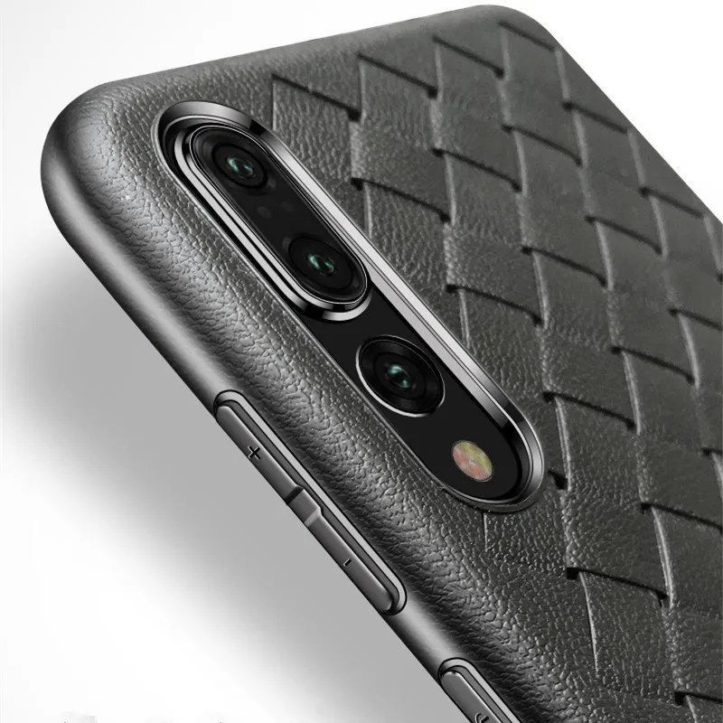 Для Huawei P30 P30Lite Nova4 Nova4E Honor V20 8A Y5 2018 сетчатый тканый узор мягкий ТПУ Ультратонкий