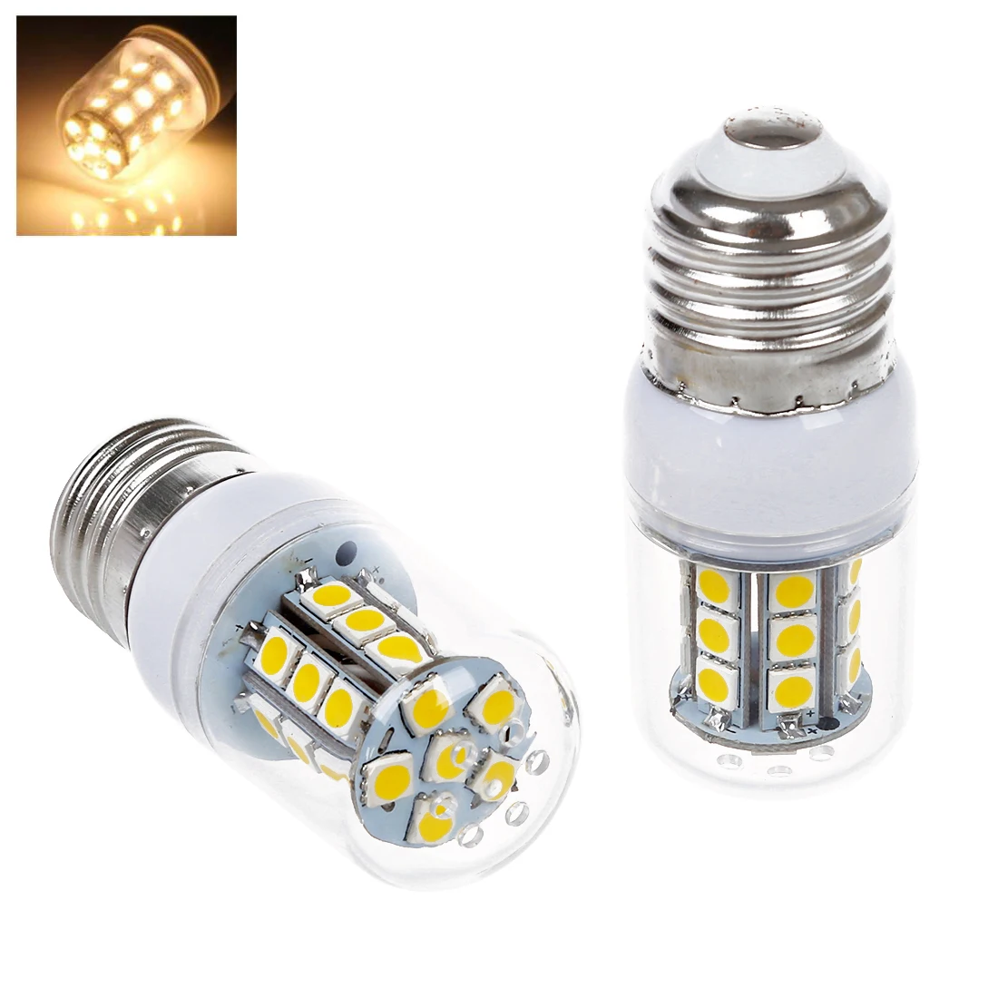 4 X E27 лампа точечная 5050 SMD 27 Светодиодный теплый белый 3600K 300LM|Лампы накаливания| |