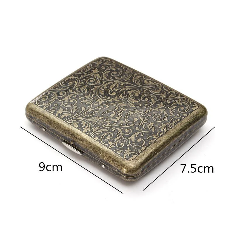 NZBZ. Vintage Metal Cigarette Case For With Gift Box Portable Accessories | Дом и сад