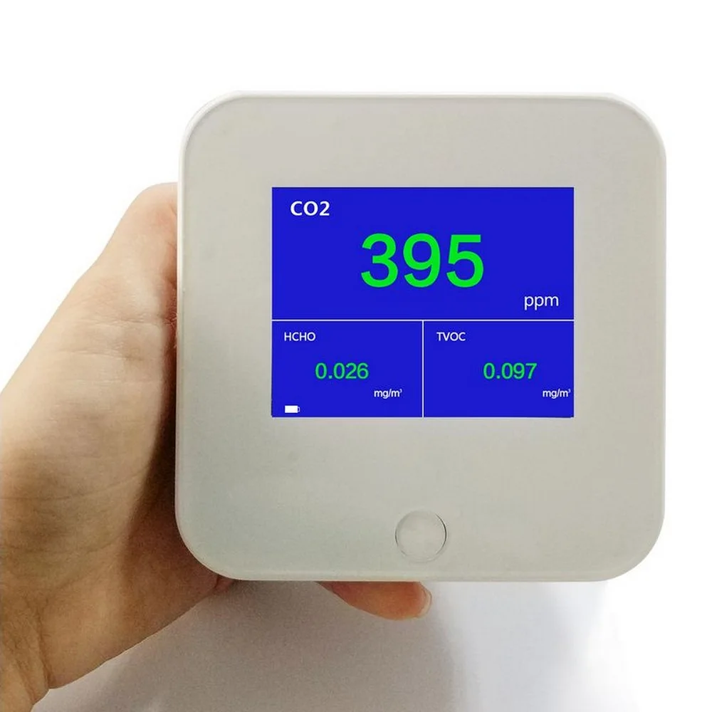 Модернизированный датчик температуры и влажности CO2 PM2.5 TVOC HCHO семейный тестер