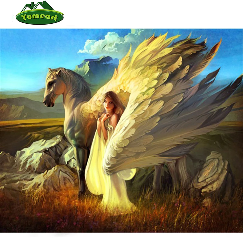 Новый 5D Сделай Сам картины мозаики из алмазных элементов ангелы хранители