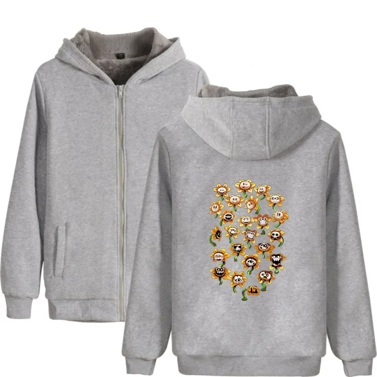 

LUCKYFRIDAYF 2017 Undertale Winter Warm Classic Game Hoodies Men Zipper Hoodies Men/Women Thick Coat Men Anime Fun Sweatshirts