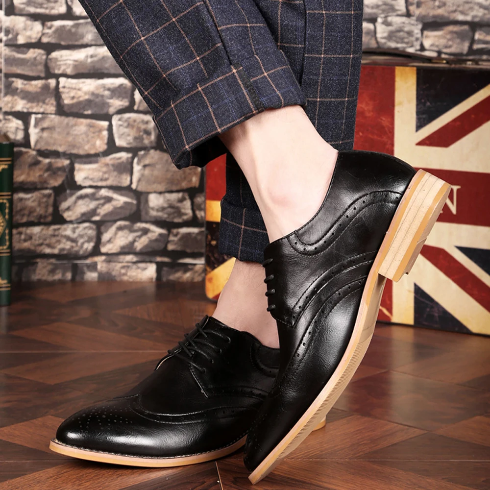 2021 мужская повседневная обувь из натуральной кожи Модные элегантные деловые