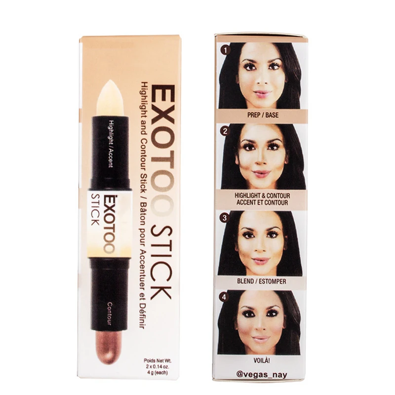 Хайлайтер бронзер для лица макияж блестящий палка свет бронзирующий осветитель