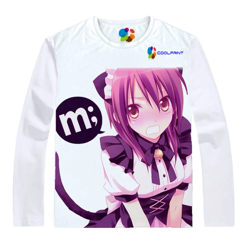 Coolprint японский аниме рубашка горничной самы футболки многоцветные с длинными рукавами аюзава Мисаки Usui Takumi костюм для косплея в стиле «кавай» подарок - Цвет: Style 4