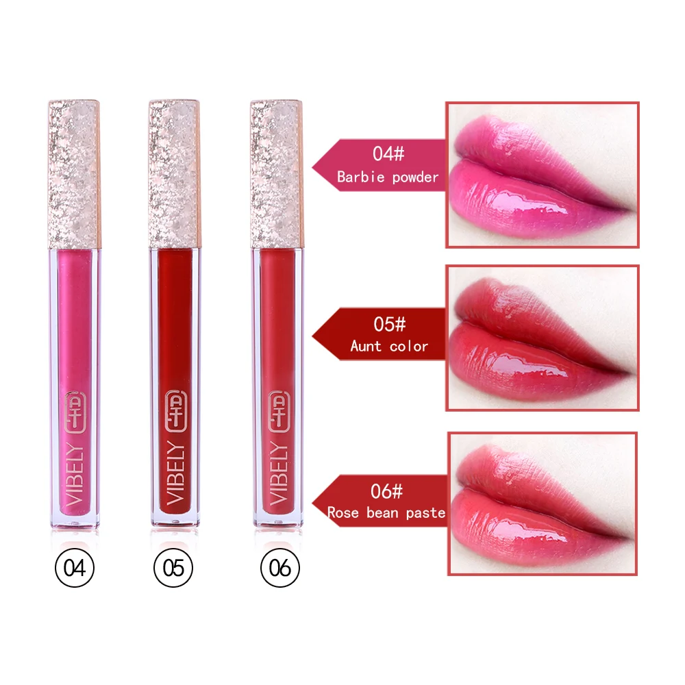 VIBELY brand New Mirror Lip Glaze Liquid Lipstick Lipgloss Long Lasting Smooth Moisturizing Gloss Tint Red | Красота и здоровье