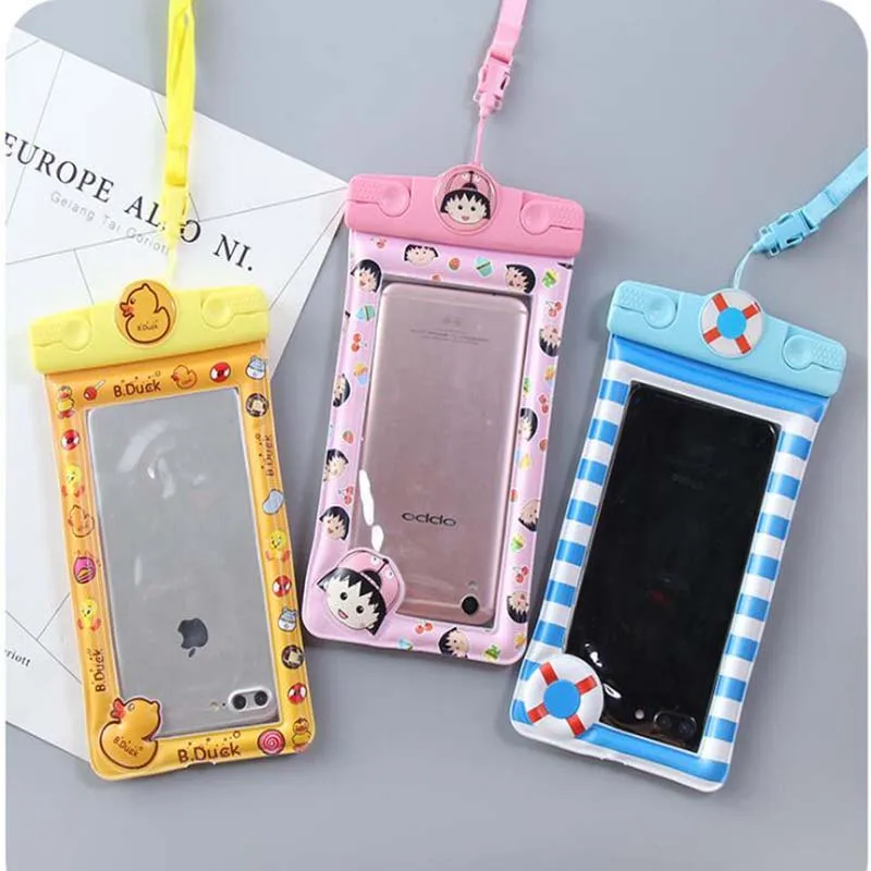 Чехол для мобильных телефонов из ПВХ водонепроницаемый 6,5 дюймов для iPhone X Xs Max Xr 8 7 Huawei прозрачный герметичный подводный смарт-кавер.