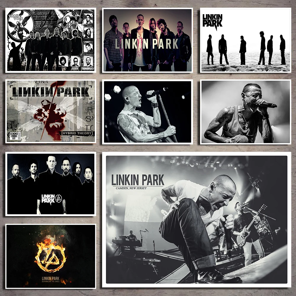 Linkin Park белая крафт-бумага Бумага постер для бара/Кафе Ретро плакат декоративной живописи 42X30 см