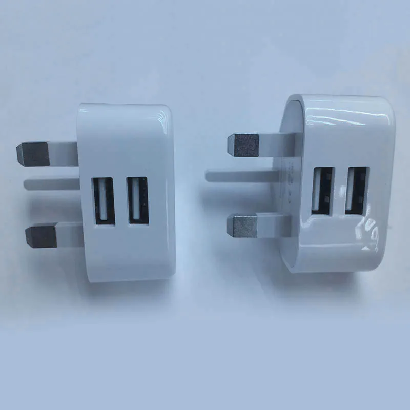 Новое настенное зарядное устройство адаптер двойной USB UK 3 Pin вилка дорожная