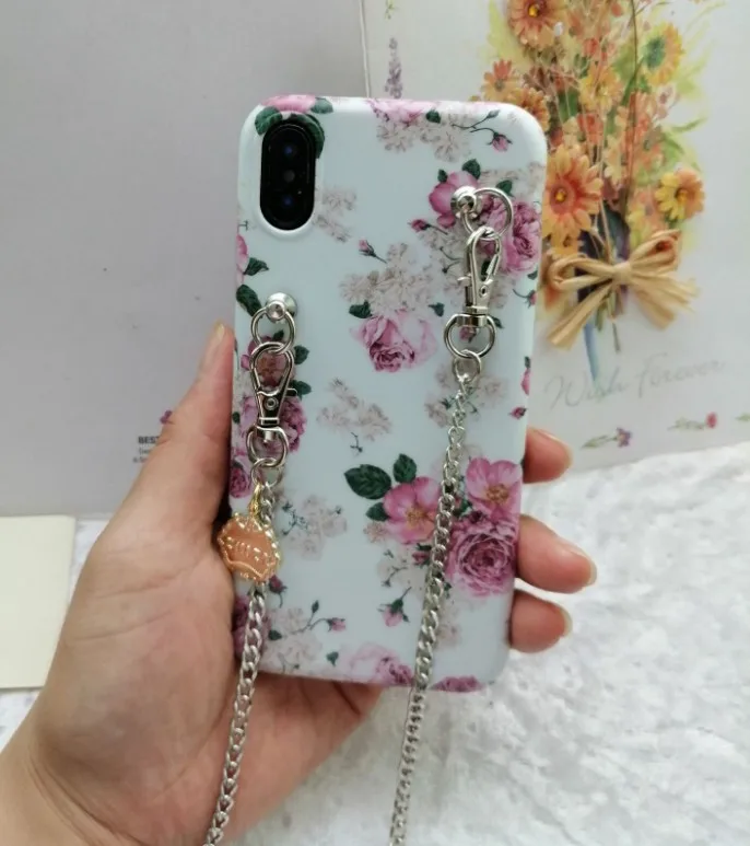 case with strap17 Милый простой волнистый силиконовый чехол для телефона для iphone 11 pro max чехол для iphone XS MAX чехол X XR 6 6S 7 8 Plus ремешок через плечо - Цвет: case with strap17