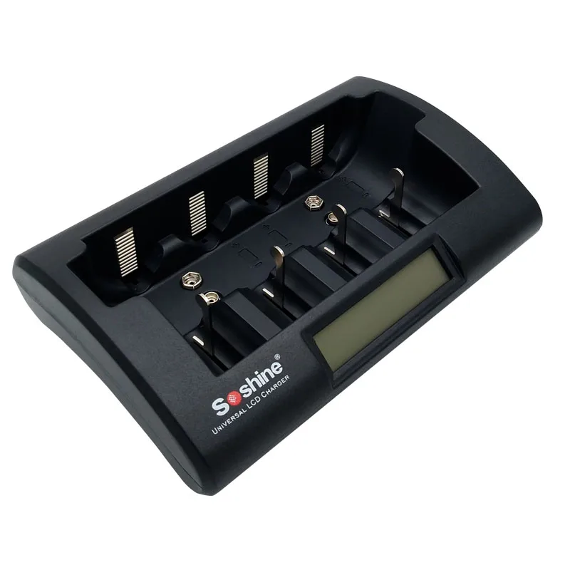 4 шт. Soshine 5500 mah перезаряжаемая C(C/R14) батарея с ЖК-дисплеем зарядное устройство для AA/AAA/C/D/батарея