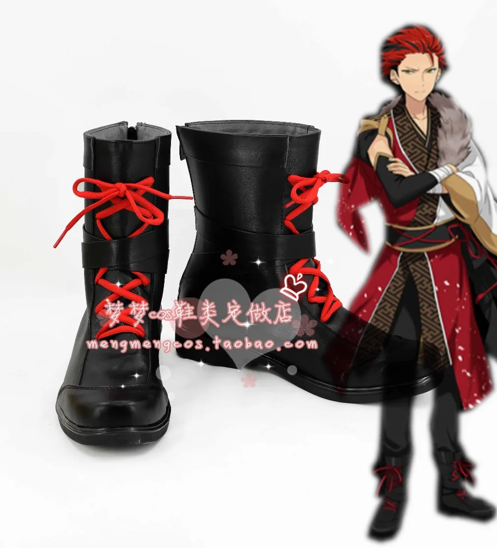 Ensemble Stars Kiryu Kuro/Обувь для костюмированной вечеринки Ботинки на заказ 3215 |