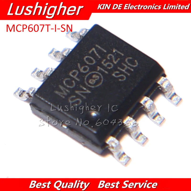 10 шт. MCP607T I SN MCP607 I/SN SOP8 MCP607I MCP6071 IC OPAMP GP 155KHZ RRO 8soic новый оригинальный|Интегральные