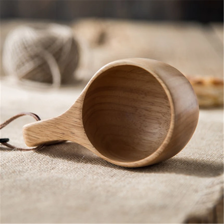 Японская креативная чашка из натурального дерева кофейные красивые товары для