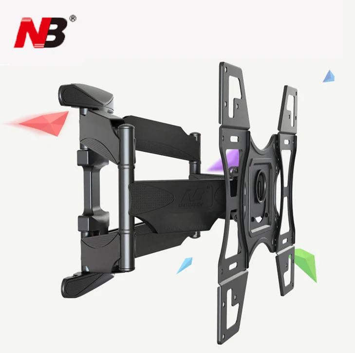 NB DF600 32-6" полный движения настенное крепление для ТВ 6 поворотных рук полный движения ЖК-монитор держатель кронштейн