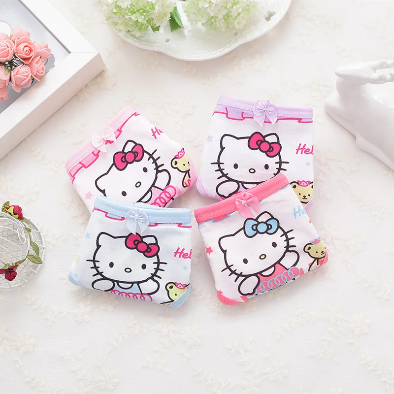 4 шт./лот детское нижнее белье для маленьких девочек трусы с героями мультфильмов