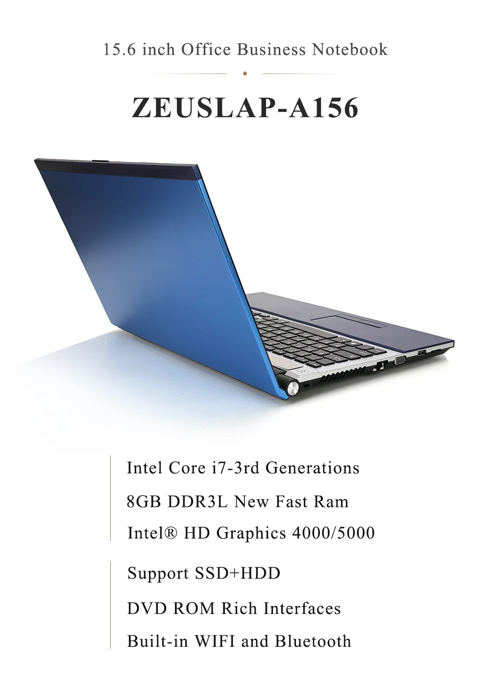 15,6 дюймов intel dual core i7 8 Гб ОЗУ 512 ГБ SSD 1 ТБ HDD 1920x1080P DVD Rom wifi bluetooth Windows 10 ноутбук ПК компьютер Ноутбук