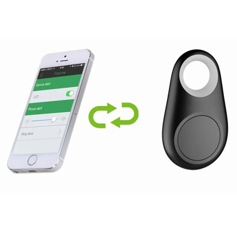 Gps локатор тег сигнализации бумажник ключ Pet собака трекер 2 шт./лот Smart Bluetooth Tracer Finder черный цвет