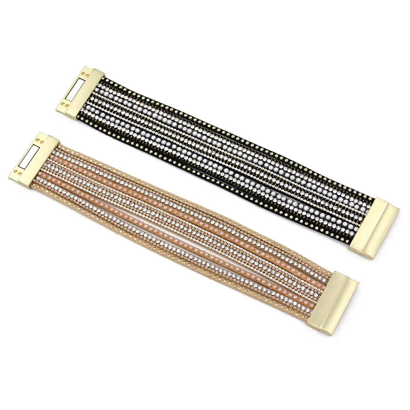 Женский многослойный браслет VONNOR веревочный с мозаикой | Украшения и аксессуары