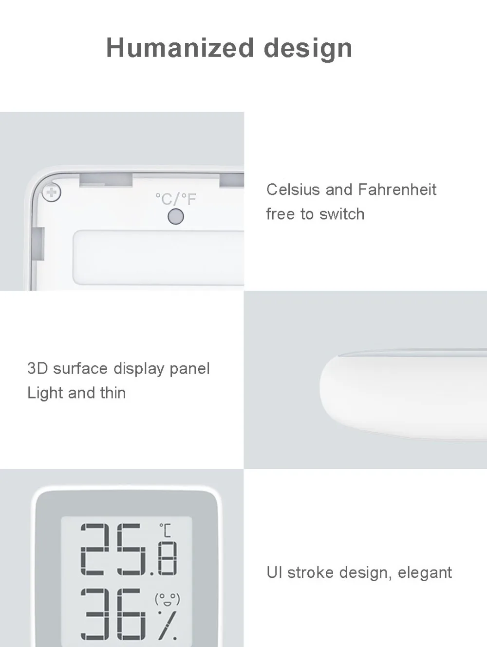 Xiaomi Miaomiaoce термометр датчик температуры и влажности E-ink экран цифровой измеритель влажности высокоточный датчик ЖК-экран