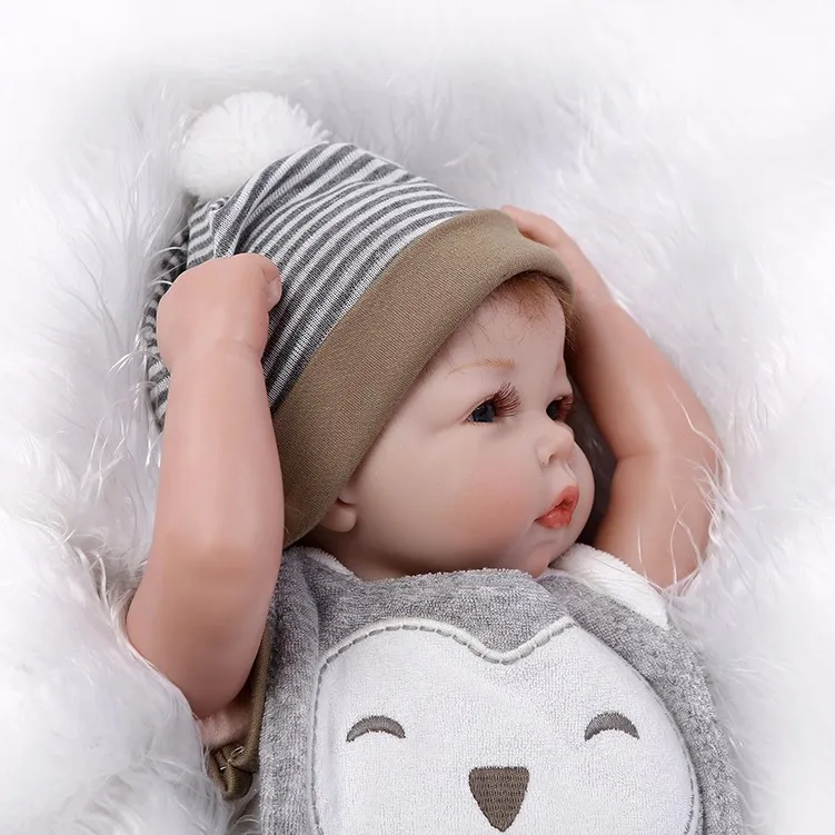 50 см ручной работы 20 &quotbebe живой Reborn силиконовые детские куклы новорожденный