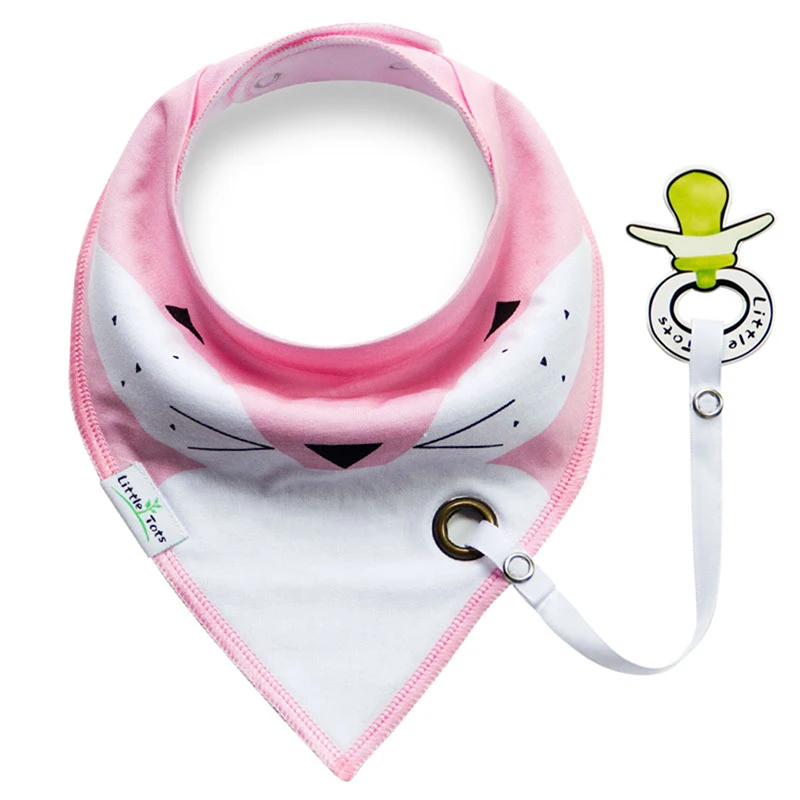 baby bibs Baberos Easy to Carry Nipple with Rope Cartoon slabbetjes Infant Bandana Dribble Bib For Newborn Feeding LA814954 | Детская
