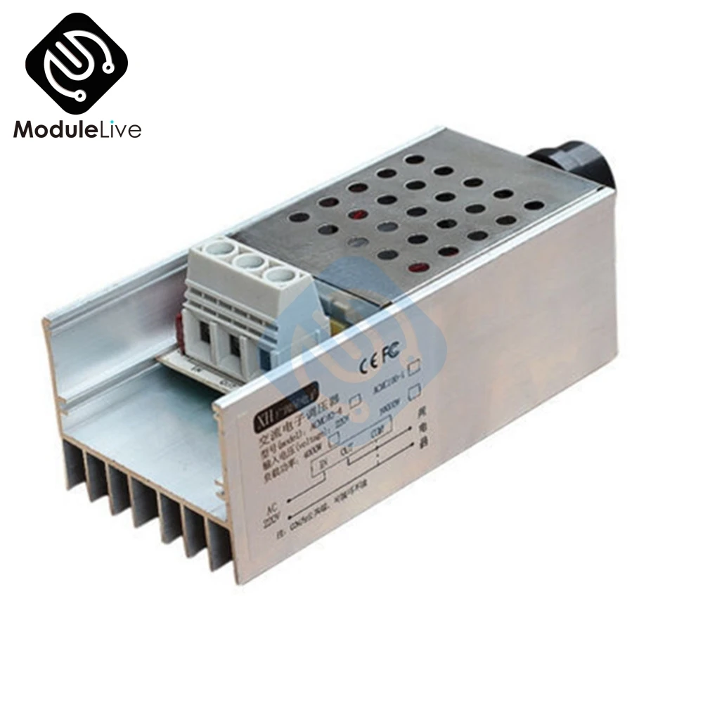 Регулятор скорости SCR 10000W 25A высокой мощности регулятор напряжения диммер