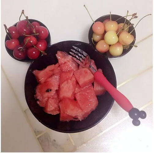 Детская стильная большая чаша фруктовое блюдо для малышей мультяшная пирога