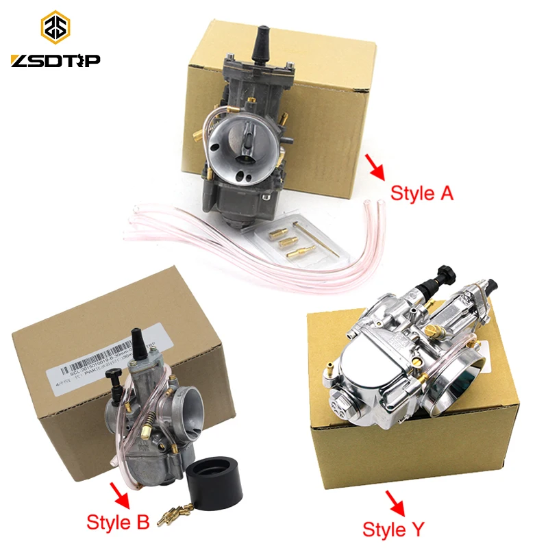 

ZSDTRP 21 24 26 28 30 32 34mm PWK Motorcycle Carburetor fit 2T/4T with Power Jet Carb Racing Dirt Bike Scooter ATV UTV Off-road