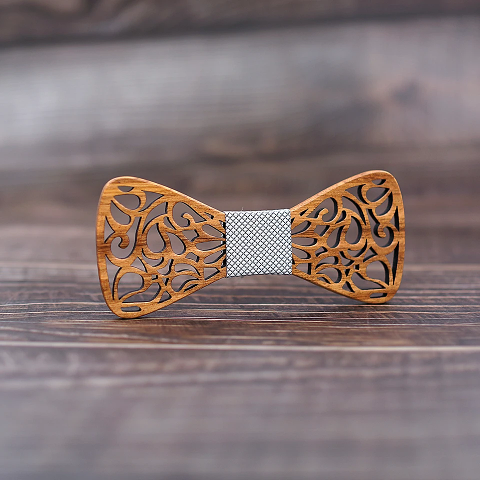 MAHOOSIVE деревянный галстук бабочка Карманный квадратный набор для мужских