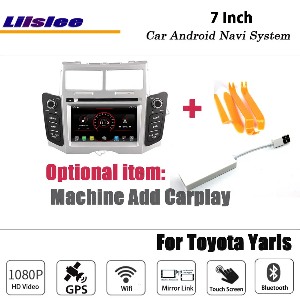 Liislee Android 8,1 для Toyota Yaris 2005~ 2011 для стерео-Радио автомобильной видеокамера BT Wi-Fi Carplay gps навигационная карта навигации Системы мультимедиа