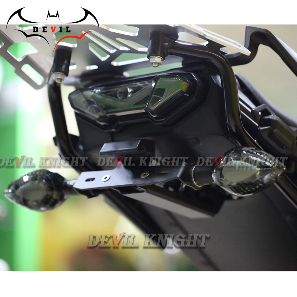 Регистрация номерных знаков Рамка Держатель для YAMAHA MT-09 FJ-09 MT09 Tracer FJ09 MT/FJ 09- крыло кронштейн светодиодный