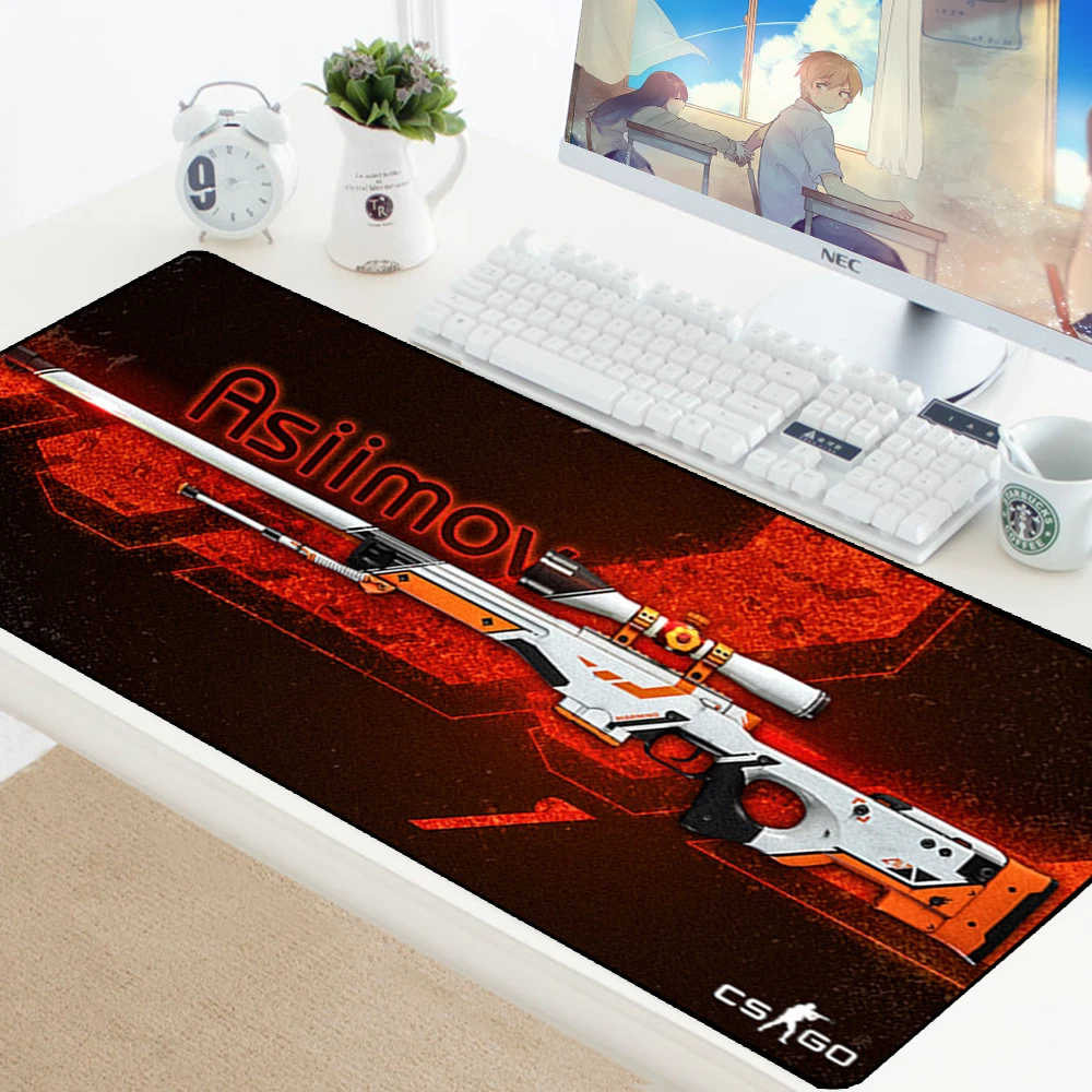 Большой игровой коврик для мыши, коврик для ноутбука, игровой коврик для мыши, Противоскользящий коврик для мыши из натурального каучука Grande Gamer, модный офисный стол, компьютерный коврик