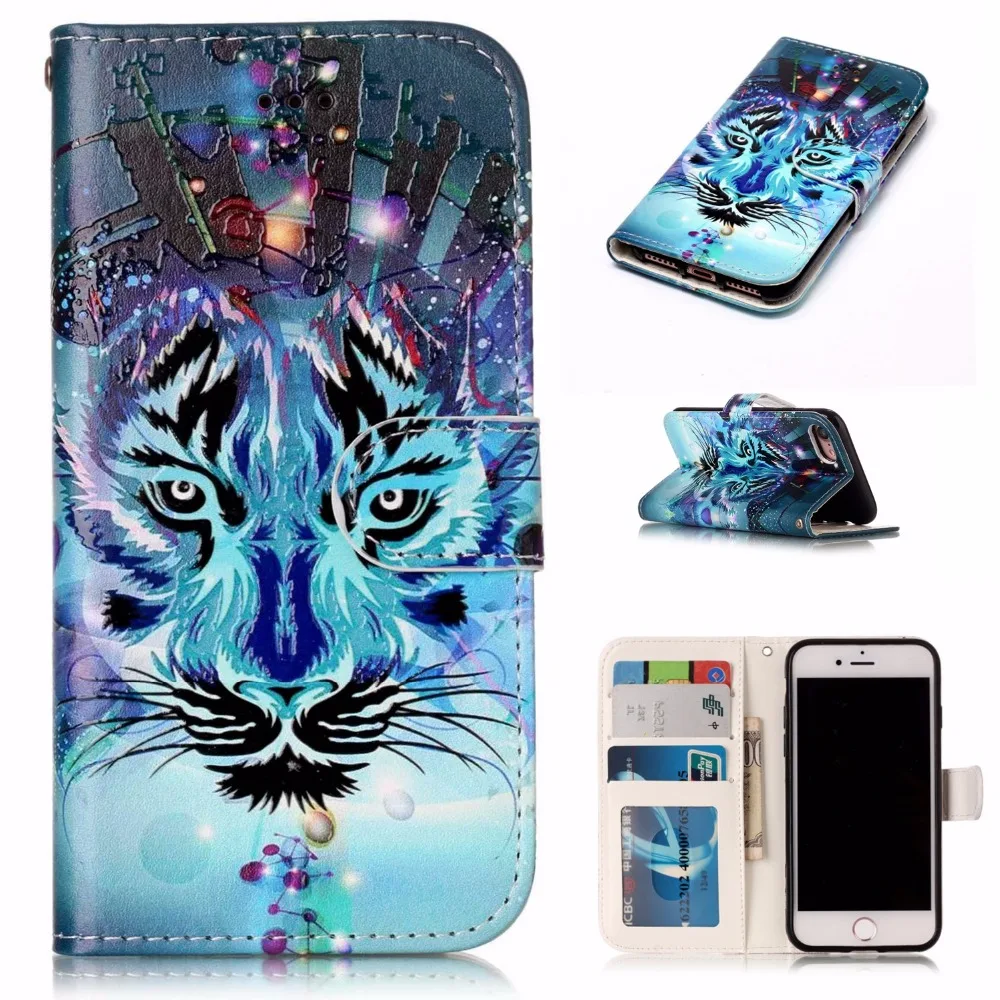 Чехол для iPhone 7 плюс Искусственная кожа рельеф роспись чехла телефона 6 S 5 5S se|case for