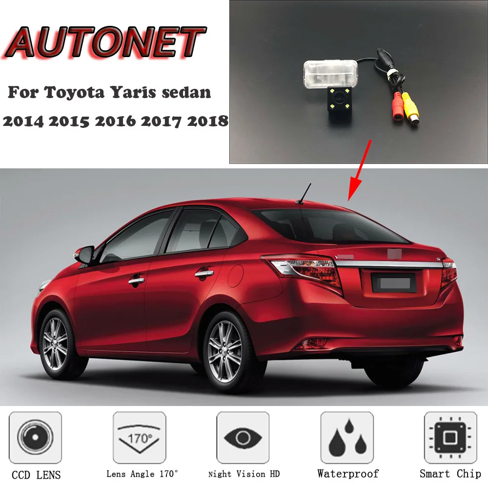 Камера заднего вида для Toyota Yaris sedan 2014 2015 2016 2017 2018|Камеры авто| |