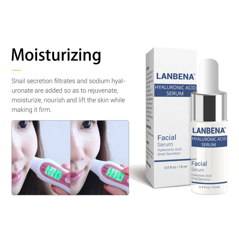 Сыворотка с гиалуроновой кислотой LANBENA + витамином C пептидами 24K Gold Acne Cream
