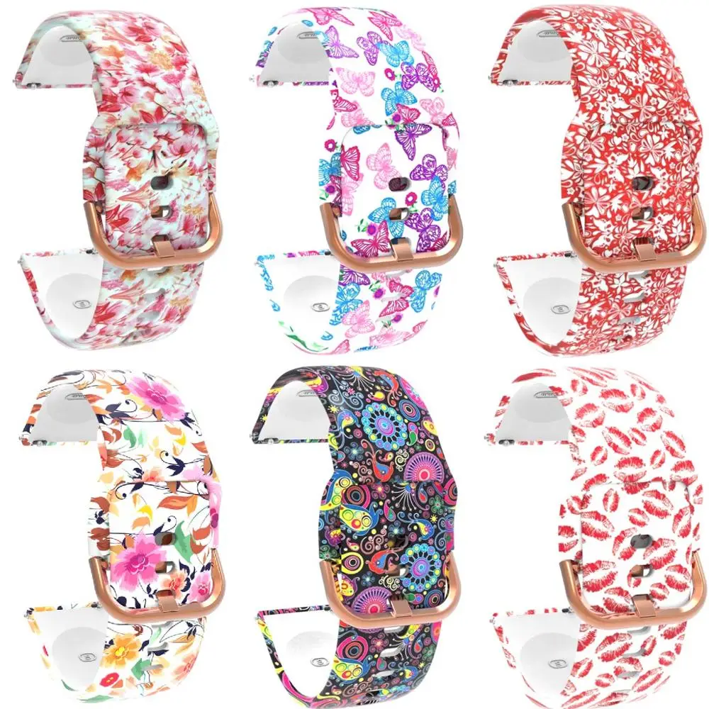 

20 мм ремешок для Samsung Galaxy Watch Active/Gear, спортивный браслет для Garmin Vivoactive /Huawei 2/Amazfit/Withings Steel HR 40 мм