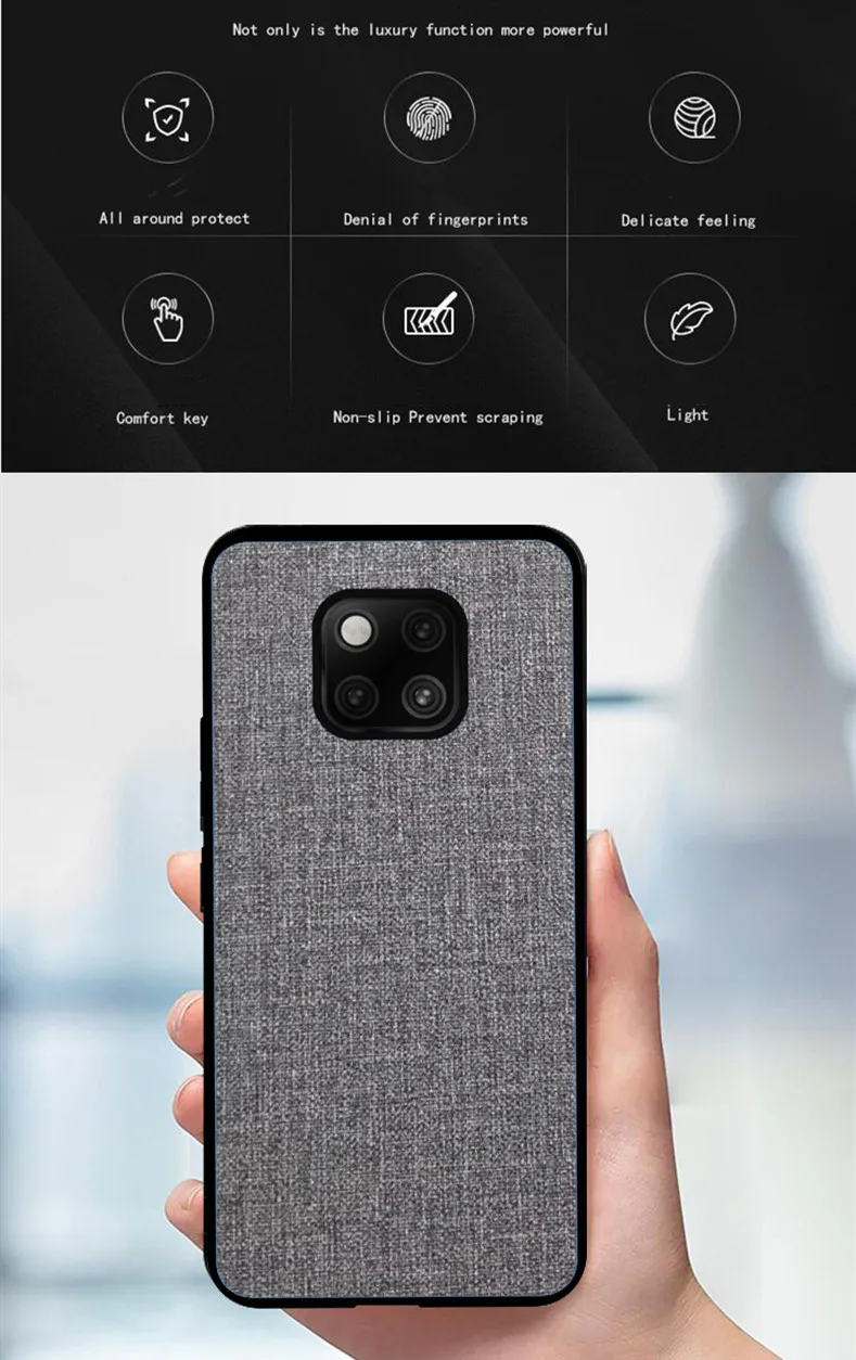 Чехол для huawei mate 20 pro чехол 20x мягкий ТПУ удобный тканевый задней панели чехлы lite