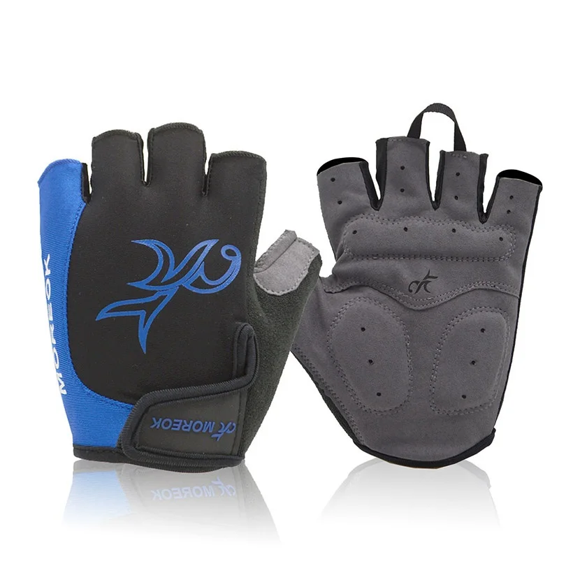 Велосипедные Гелевые перчатки Нескользящие на полпальца для мужчин и женщин