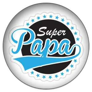 PA013 ZDYING 12/16/18/20/25 мм круглый стеклянный кабошон французский супер Papa и I Love изображения Стекло купол подходит Камея База ювелирный Компоненты - Цвет: PA013