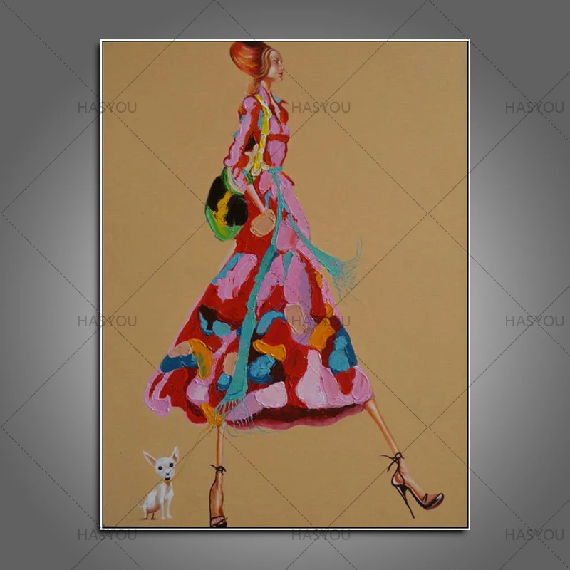 Топ Арист расписанные вручную абстрактные современные картины маслом настенный