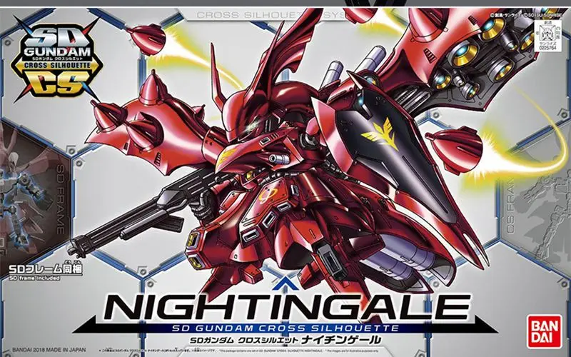 WSTXBD Оригинальные фигурки BANDAI BB SDCS Gundam Nightingale модель из ПВХ детские куклы игрушки