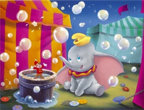 5 Милый dumbo полный квадратный/круглая Алмазная вышивка Olifant Детские бриллианты смола мультфильм вышивка крестиком домашний Декор подарок - Цвет: 5