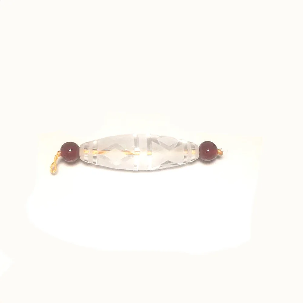Tibetan Buddhist style white crystal DZI 6 eye diamond pattern men and women jewelry DIY Free Shipping | Украшения и аксессуары