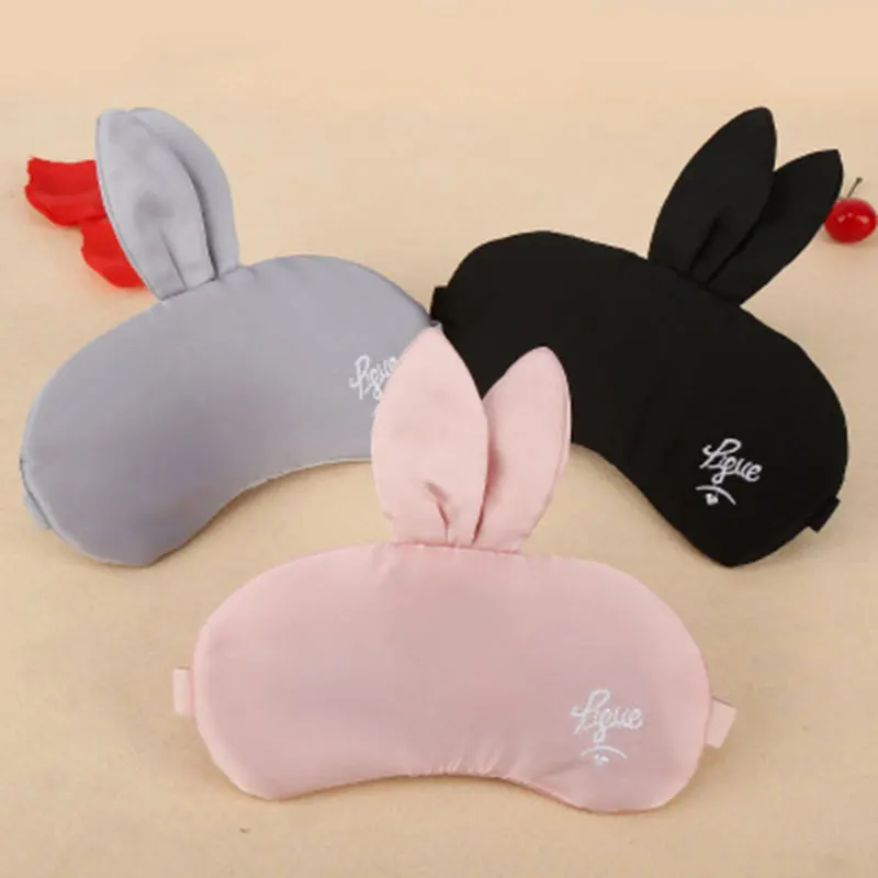 

ATOMUS Cartoon Bunny Sleeping Eyepatch Pink Cover Shade Eye Patch Portable Blindfold Travel Eyepatch Without Ice Bag