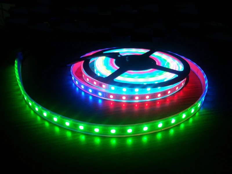 100 м 30 светодиодный одов/м 60 Светодиодный Дов/м 12 В постоянного тока ws2811ic 5050 RGB SMD