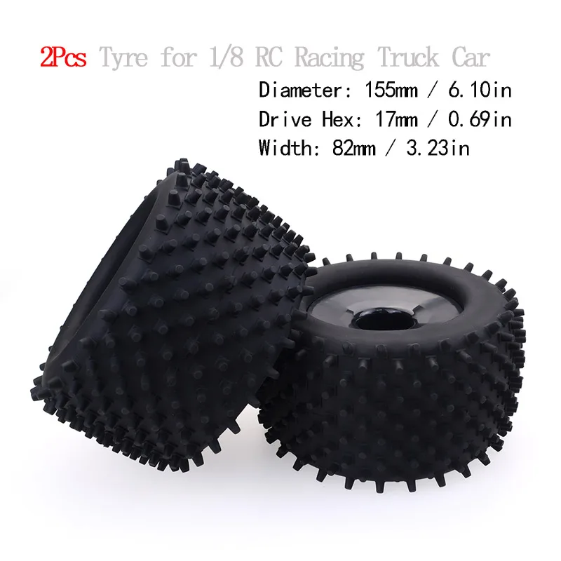 2pcs 4 шт RC резиновая Губка Шины обод для шины колеса для RC 1/10 1/8 моделей RC автомобиль HSP внедорожных JLB Monster Truck 94111 94108 94188 - Цвет: 2pcs