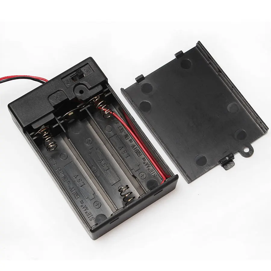 H D S N портативный пластиковый 3 Упак. Корпус держатель для батарей аа 4 5 V * AA