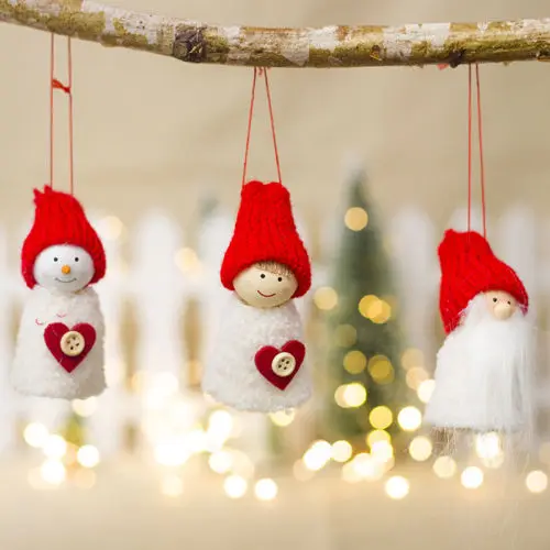 3 шт. рождественские деревянные колышки для кукол поделки всей семьи детские